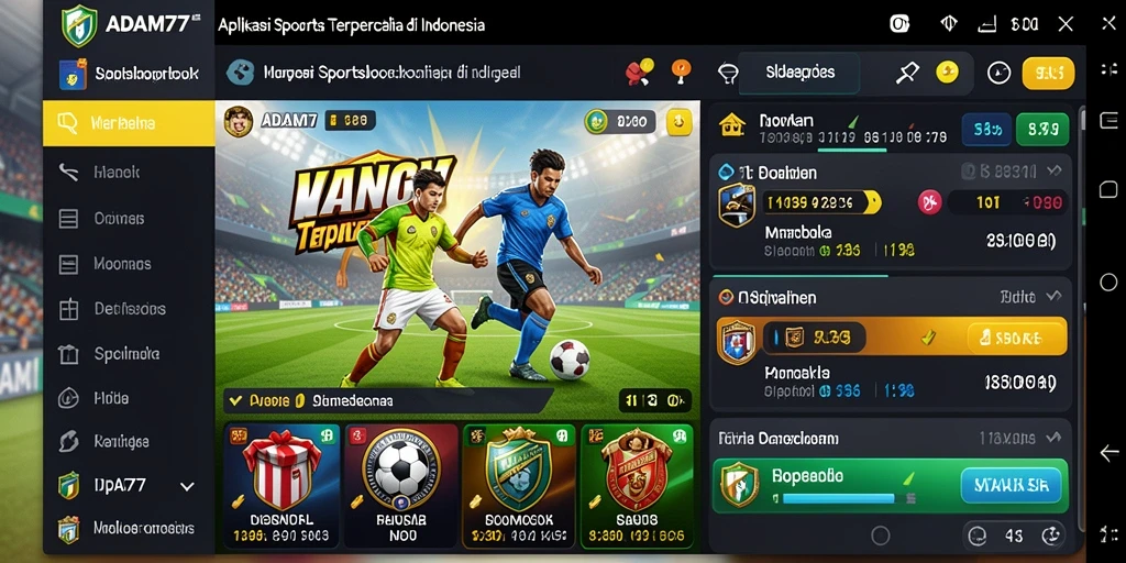Tampilan menarik dari gameplay Sportsbook ADAM77.