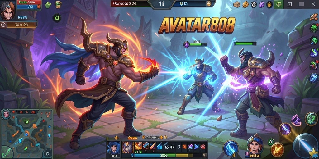 Tampilan menarik dari gameplay seru di AVATAR808.