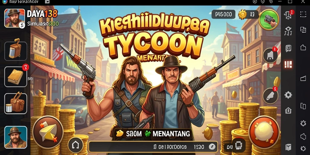 Tampilan gameplay Tycoon yang menarik dan dinamis.