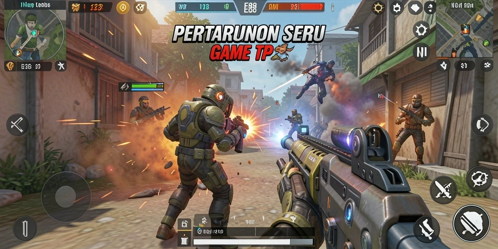 Screenshot E88 menunjukkan aksi tempur seru dengan grafis yang memukau.