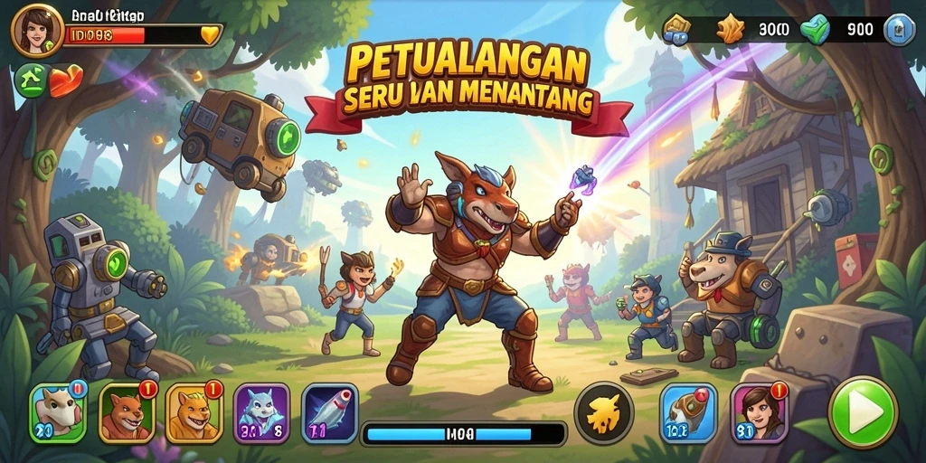 Screenshot gameplay ID098 menampilkan aksi seru dalam game Arcade.