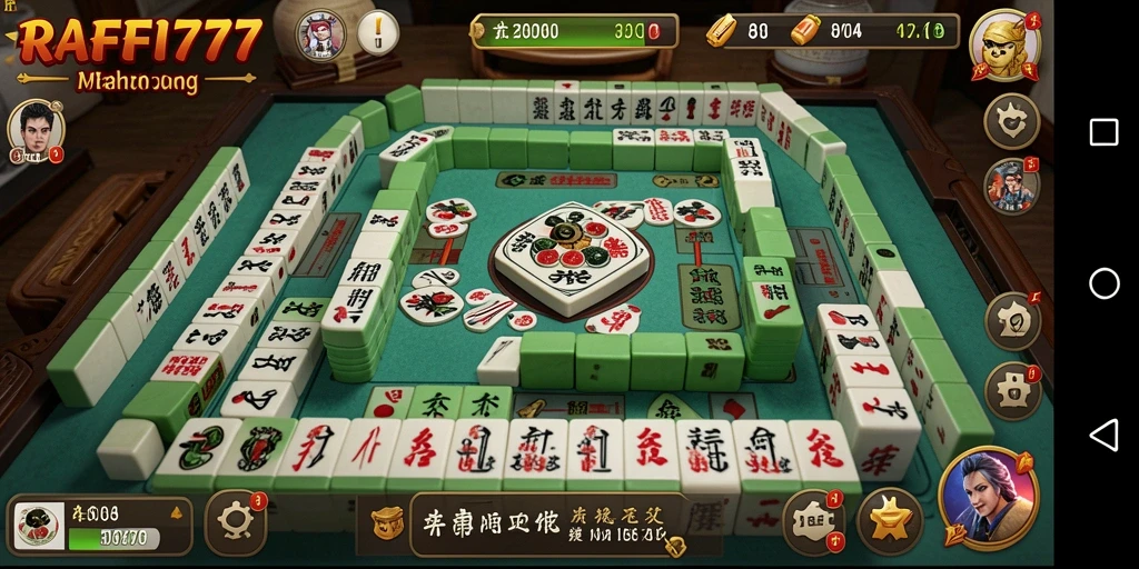 Tampilan menarik dari gameplay Mahjong RAFFI777.