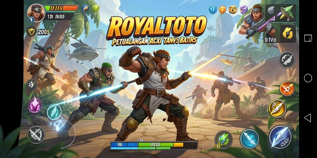 Tangkapan layar utama ROYALTOTO menampilkan aksi gameplay yang mendebarkan.