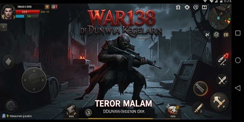 Gambaran gameplay menakutkan dari WAR138 dengan suasana gelap.